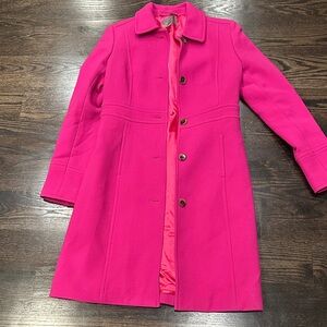 J. Crew Vivid Pink Women's Trench Coat